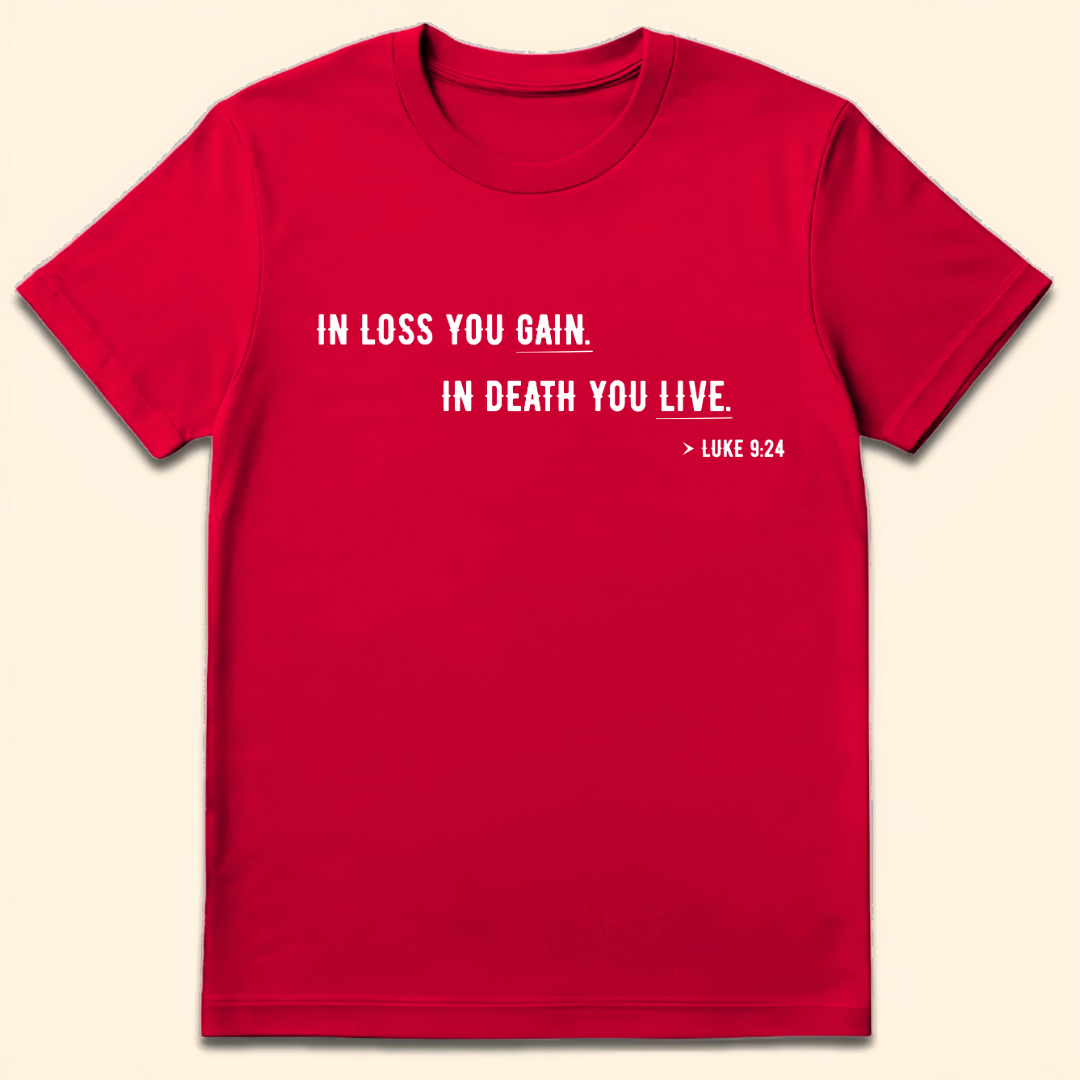 In Death You Live T-Shirt Red