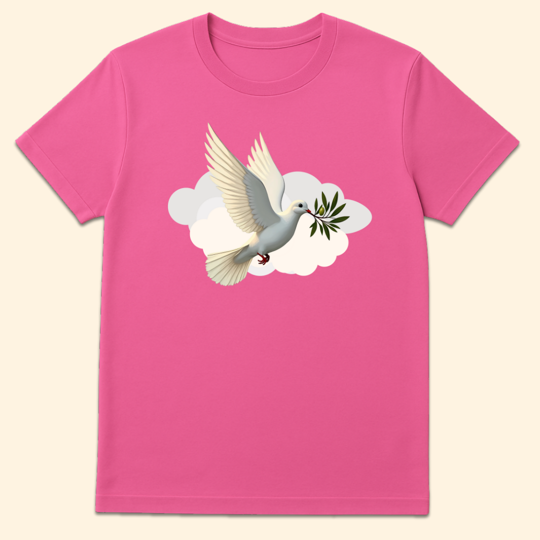 Olive Branch Dove T-Shirt Azalea