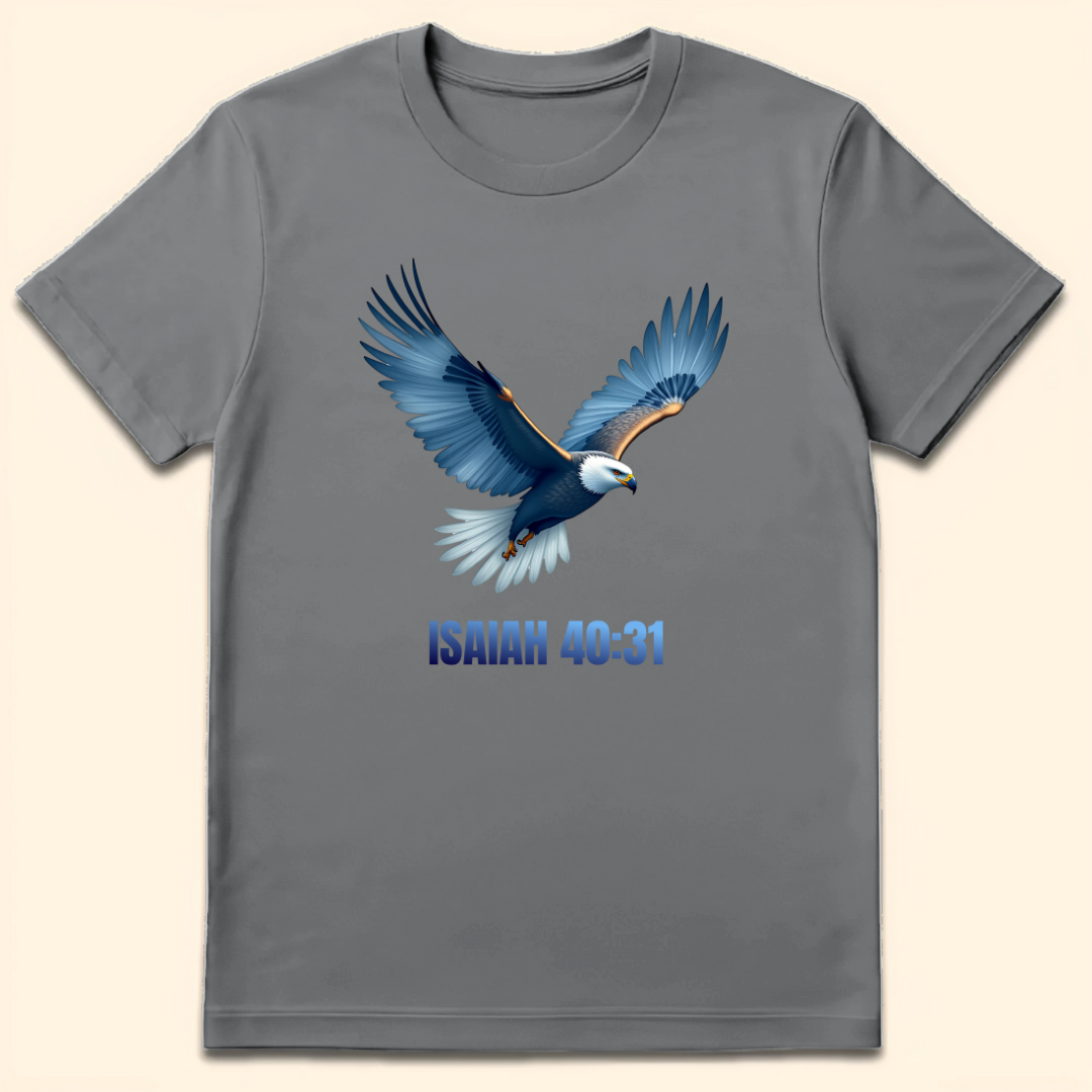 Wings Like Eagles T-Shirt Sport Grey