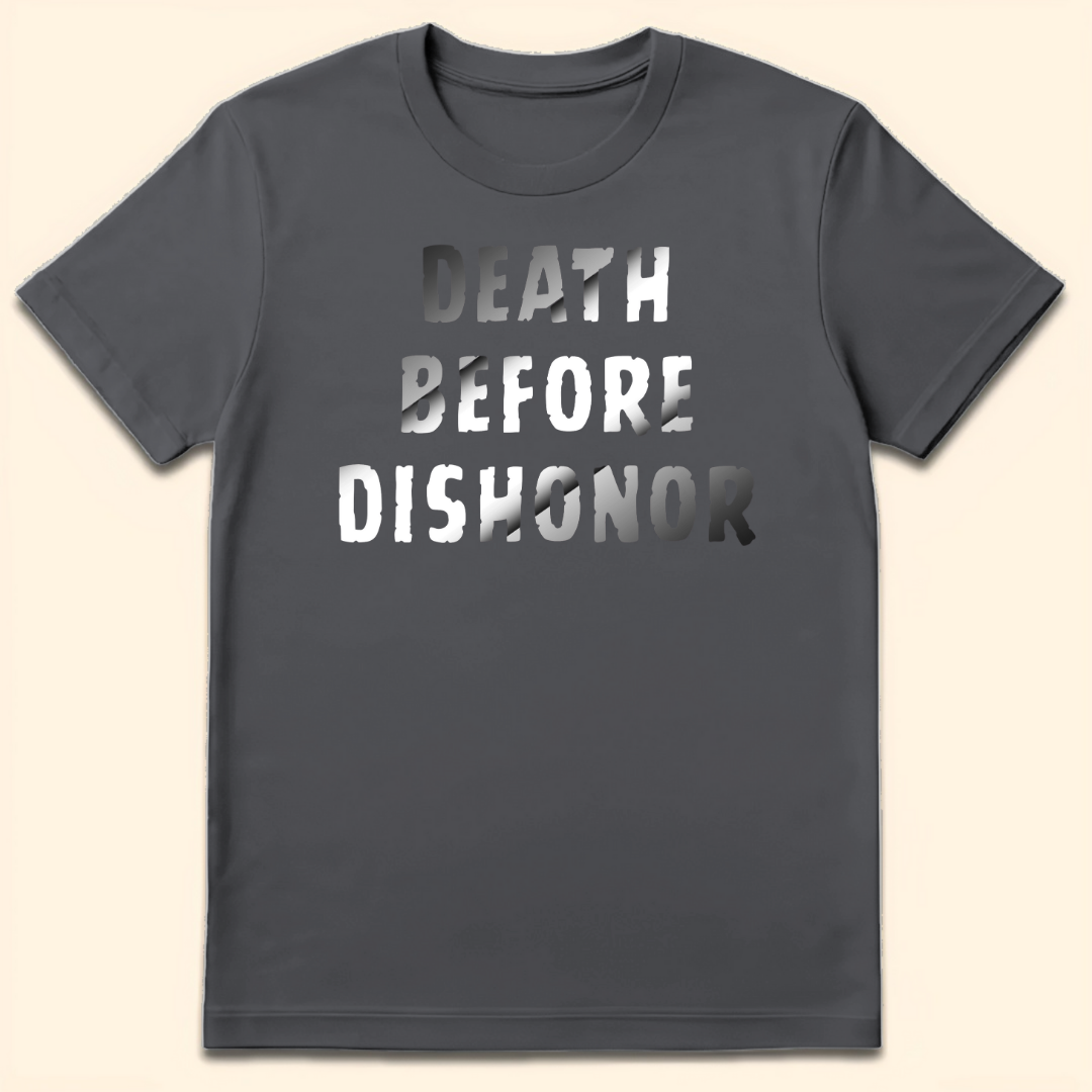 Death Before Dishonor T-Shirt Charcoal