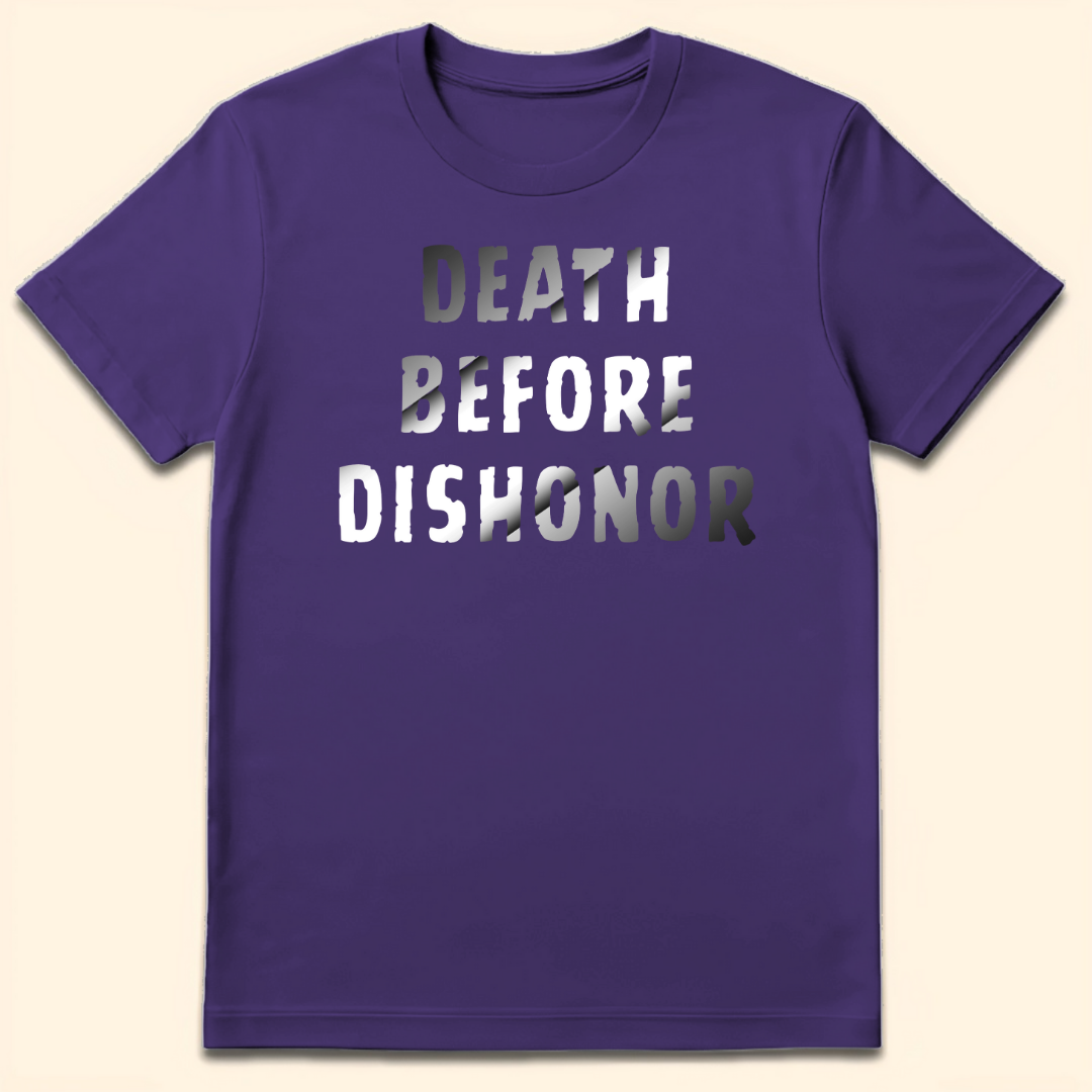 Death Before Dishonor T-Shirt Purple