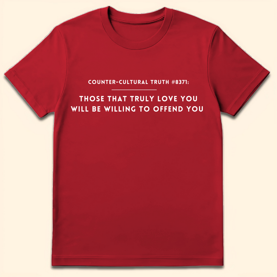 True Love Offends T-Shirt Cherry Red