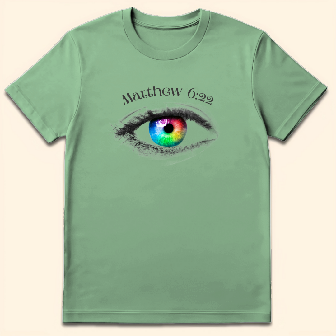 The Eye Is The Lamp T-Shirt Mint Green