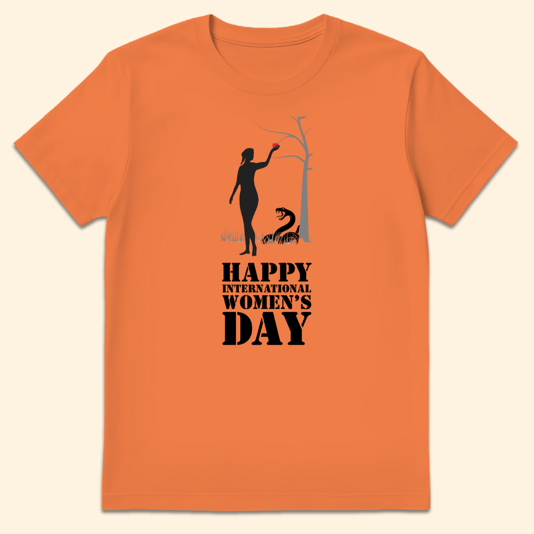 Happy International Women's Day T-Shirt Heather Orange