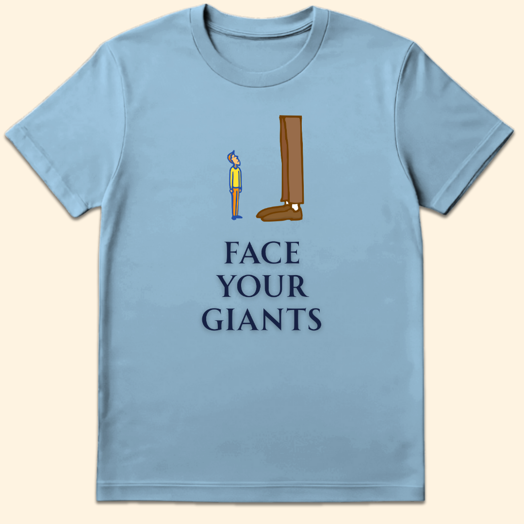 Face Your Giants T-Shirt Light Blue