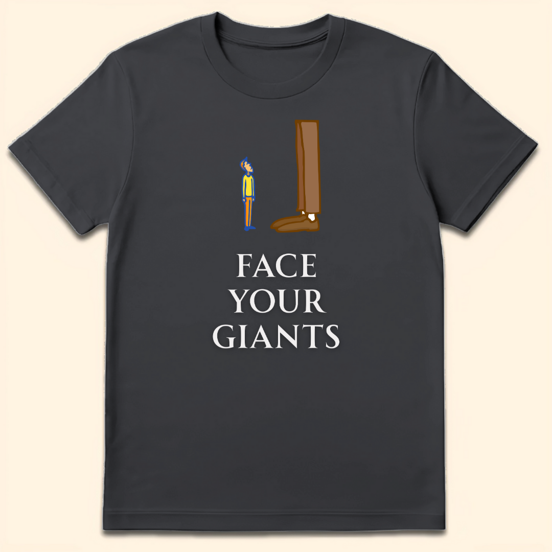 Face Your Giants T-Shirt Dark Heather Grey