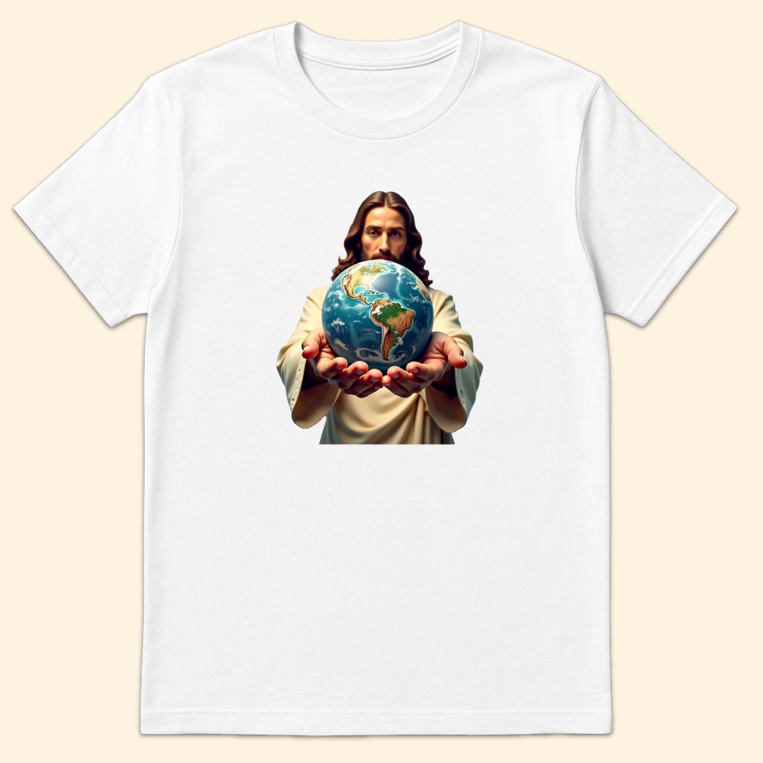 Whole World In His Hands T-Shirt White