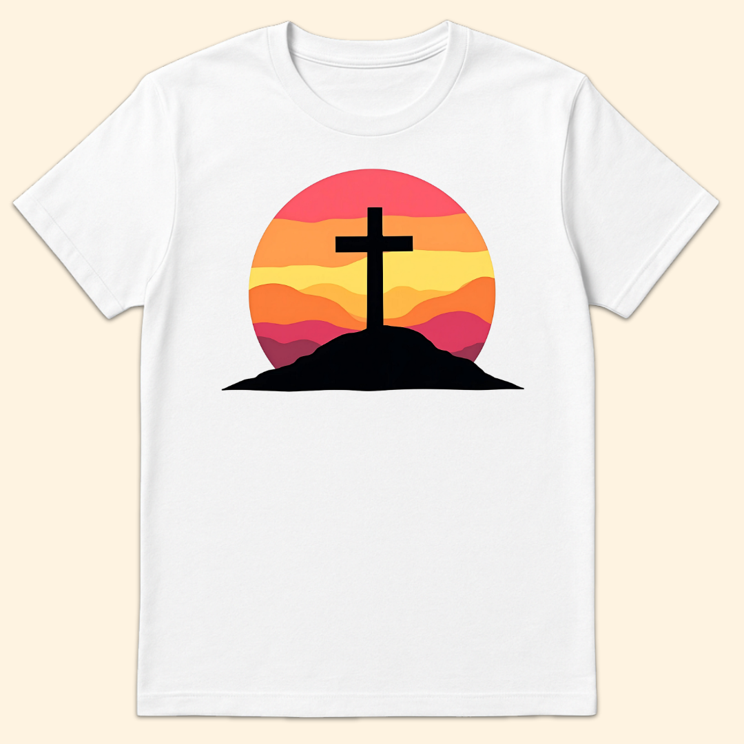 Sunset Silhouette T-Shirt White