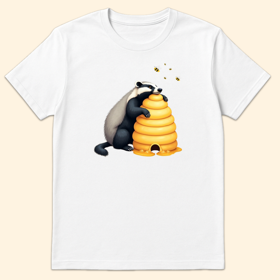 Honeybadger Hive T-Shirt White