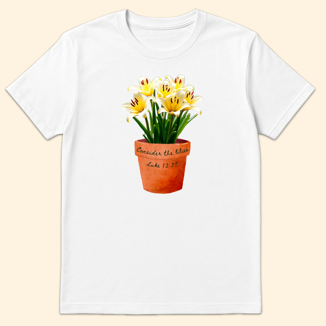 Consider The Lilies T-Shirt White