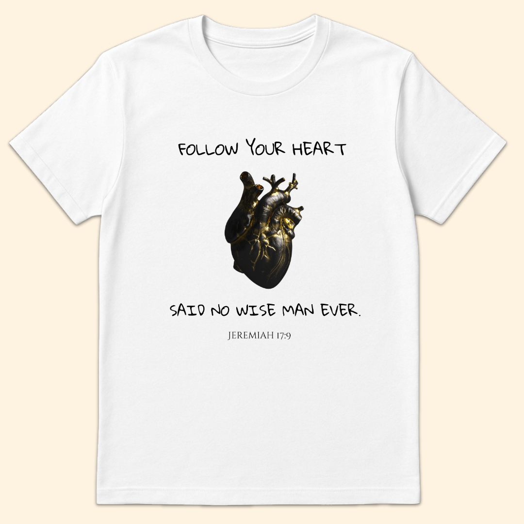 Black Heart T-Shirt White