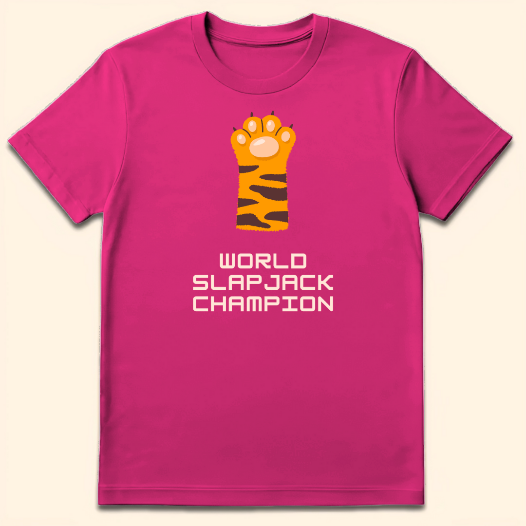 World Slapjack Champion T-Shirt Heliconia