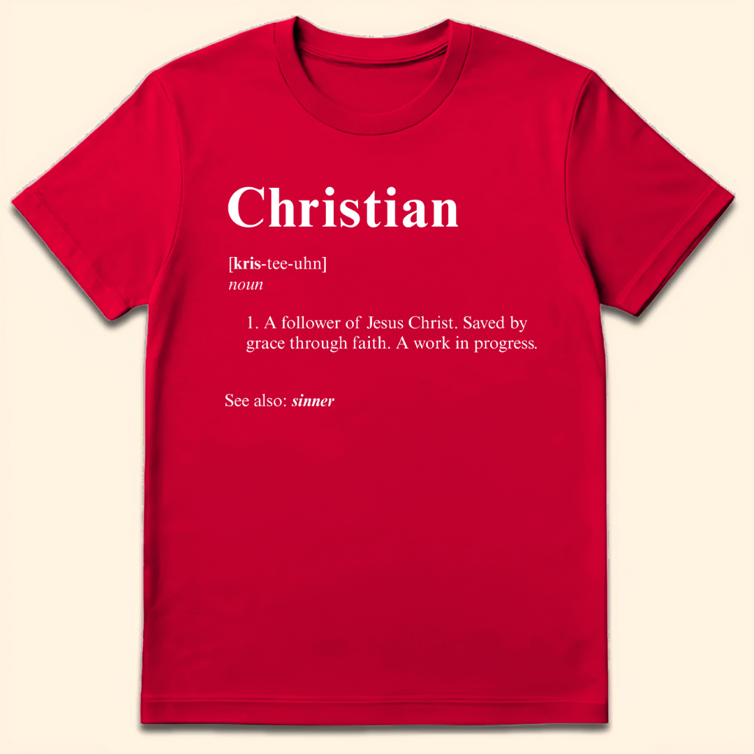 Christian Definition T-Shirt Red
