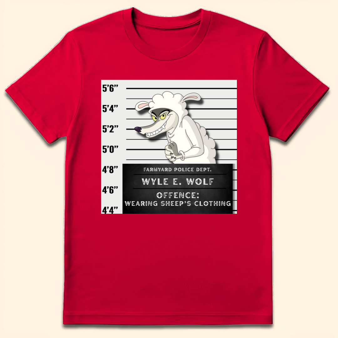 Wolf In Sheep's Clothing T-Shirt Red