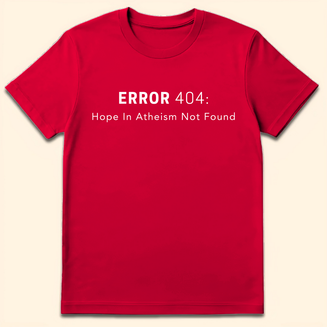Hope In Atheism Not Found T-Shirt Red