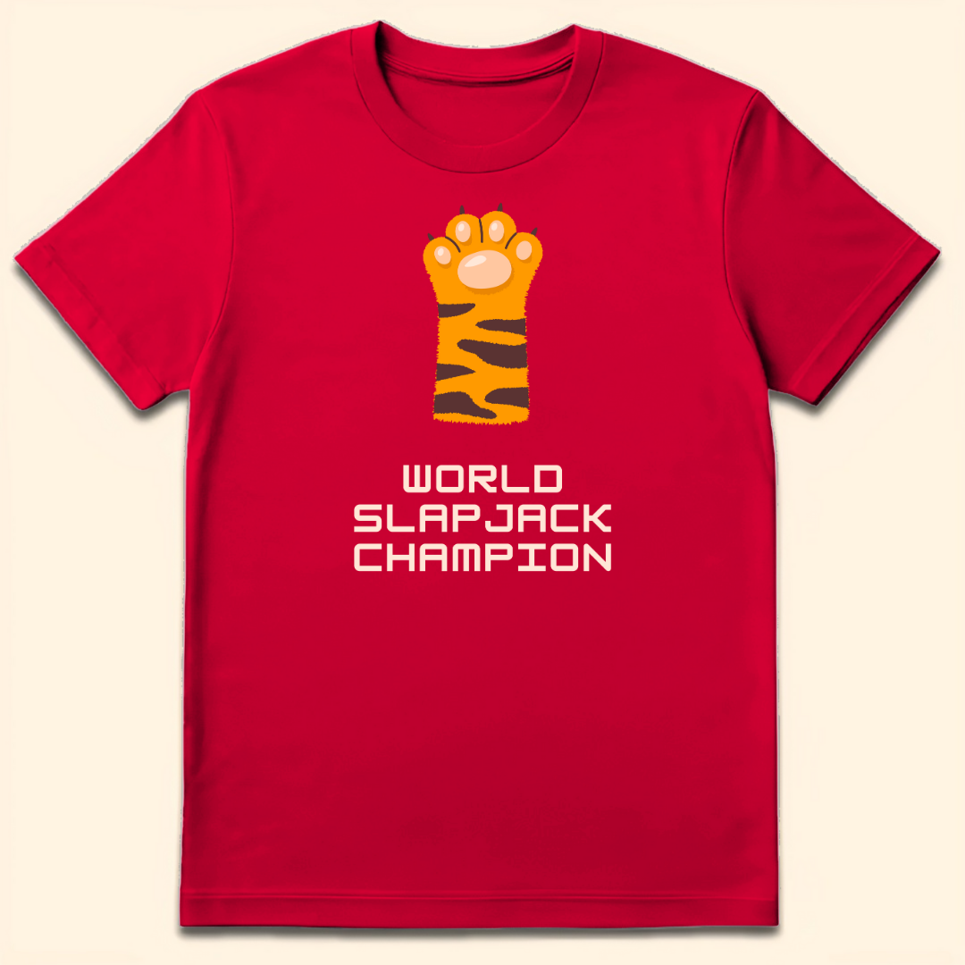 World Slapjack Champion T-Shirt Red