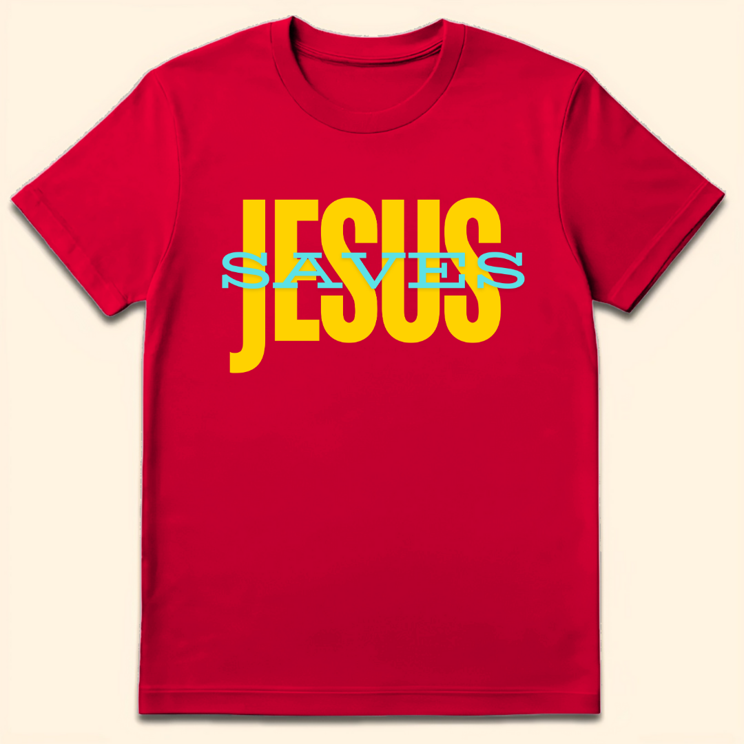 Jesus Saves T-Shirt Red