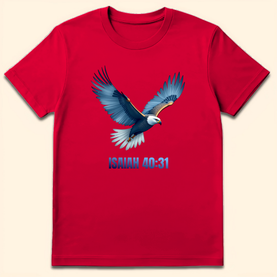 Wings Like Eagles T-Shirt Red
