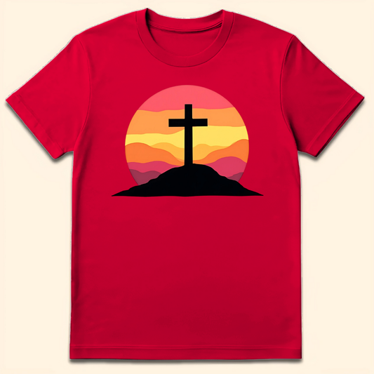 Sunset Silhouette T-Shirt Red