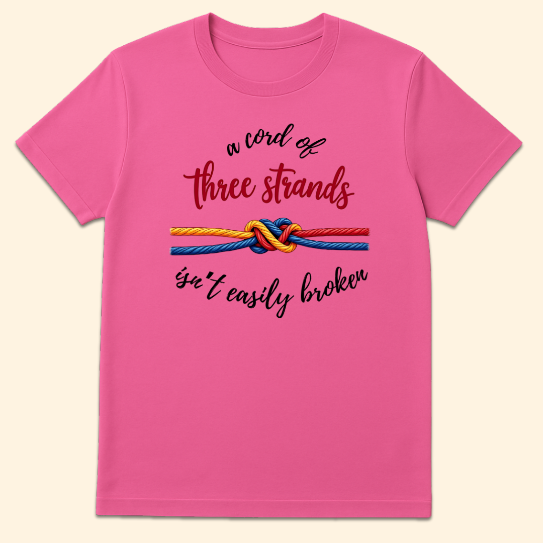Cord of Three Strands T-Shirt Azalea