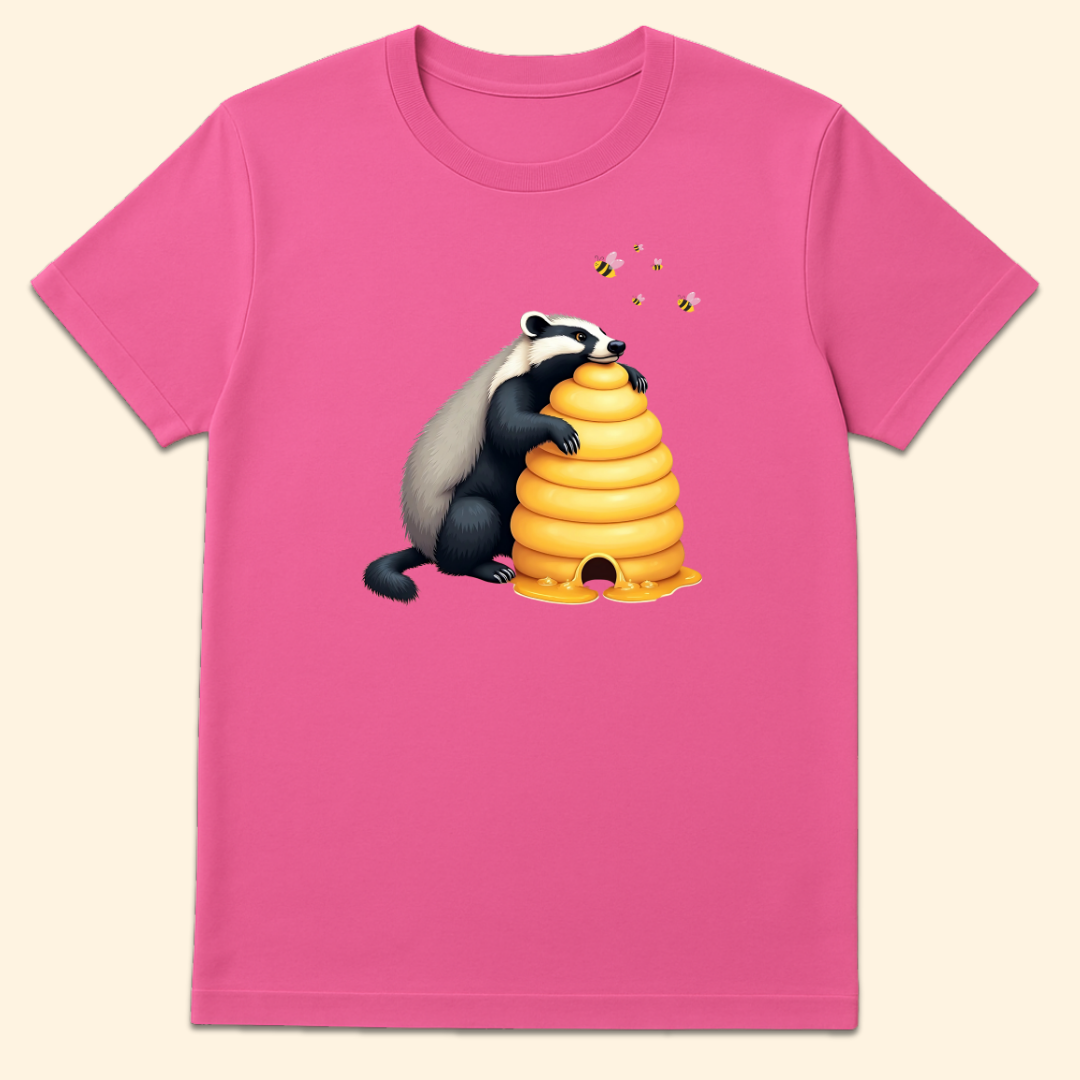 Honeybadger Hive T-Shirt Azalea