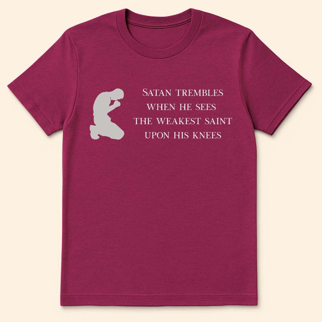 Satan Trembles T-Shirt Antique Heliconia