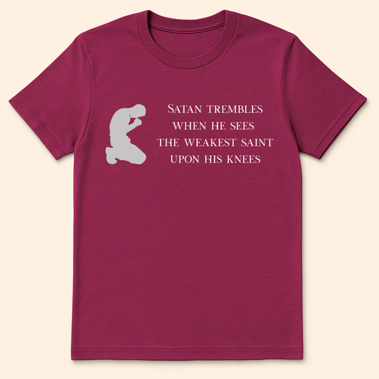 Satan Trembles T-Shirt Antique Heliconia