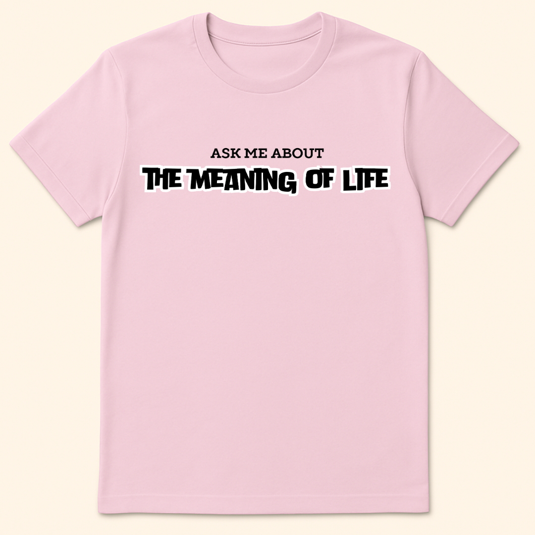 Meaning Of Life T-Shirt Light Pink