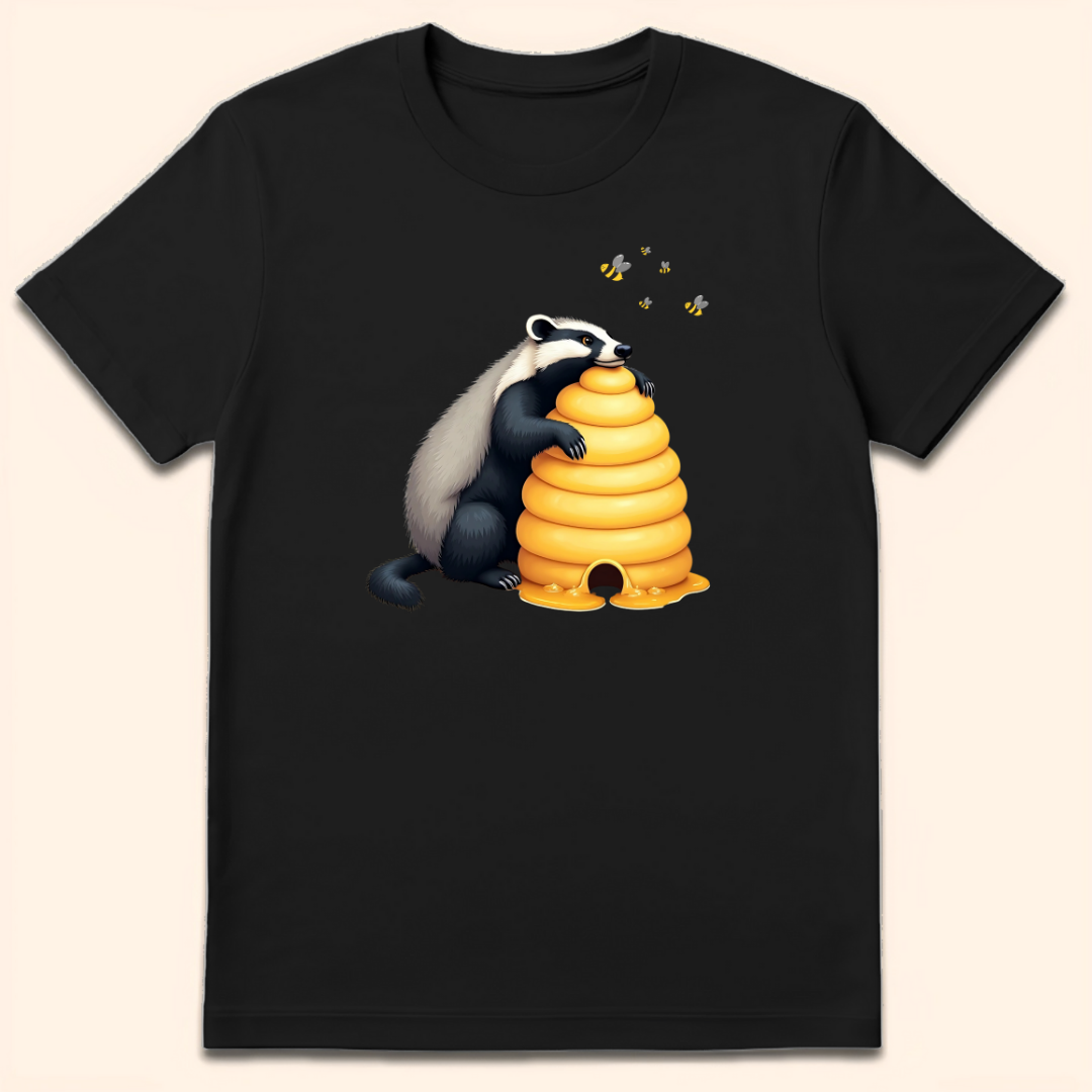 Honeybadger Hive T-Shirt Black