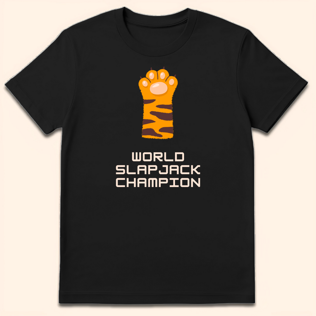 World Slapjack Champion T-Shirt Black