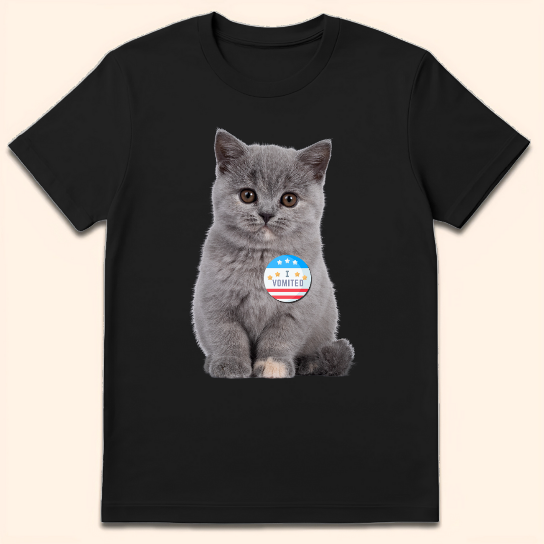 I Vomited T-Shirt Black