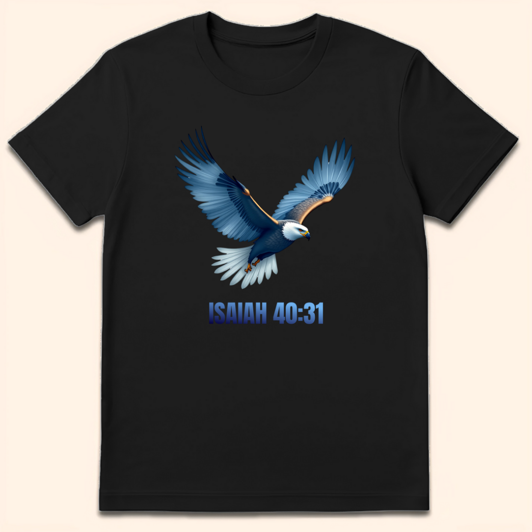 Wings Like Eagles T-Shirt Black