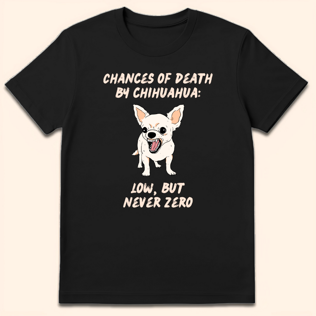 Death By Chihuahua T-Shirt Black