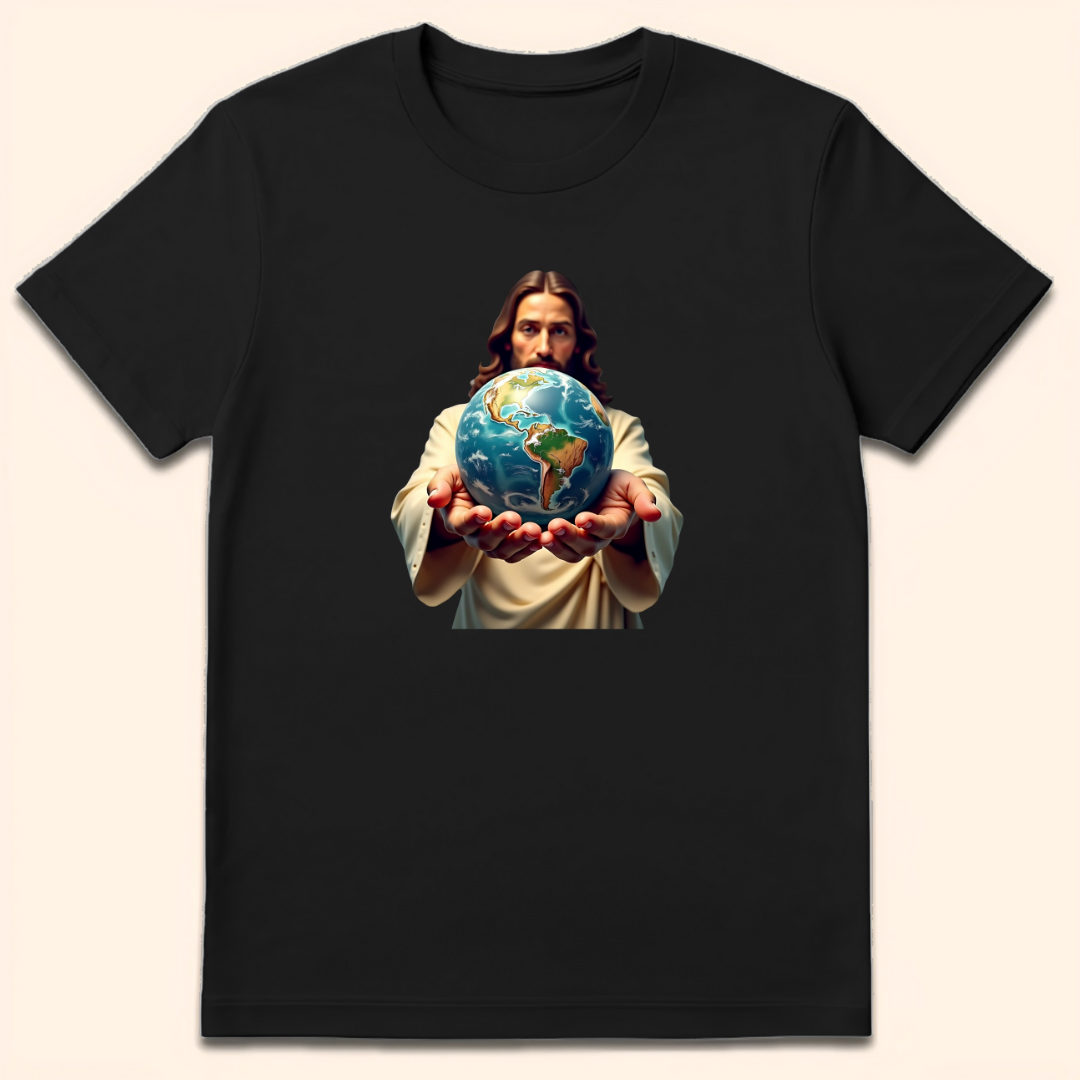 Whole World In His Hands T-Shirt Black