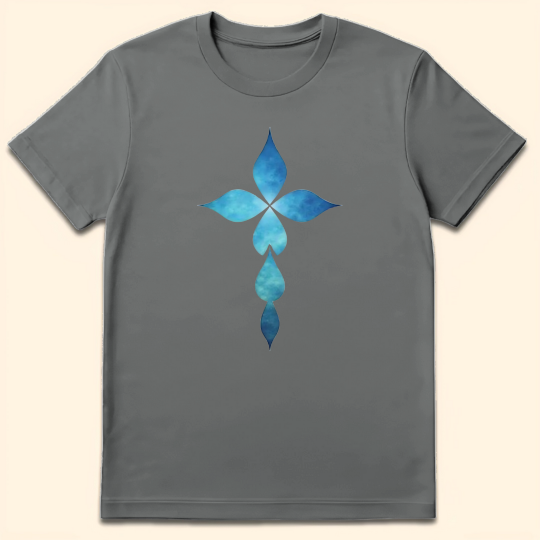 Teardrop Cross T-Shirt Graphite Heather