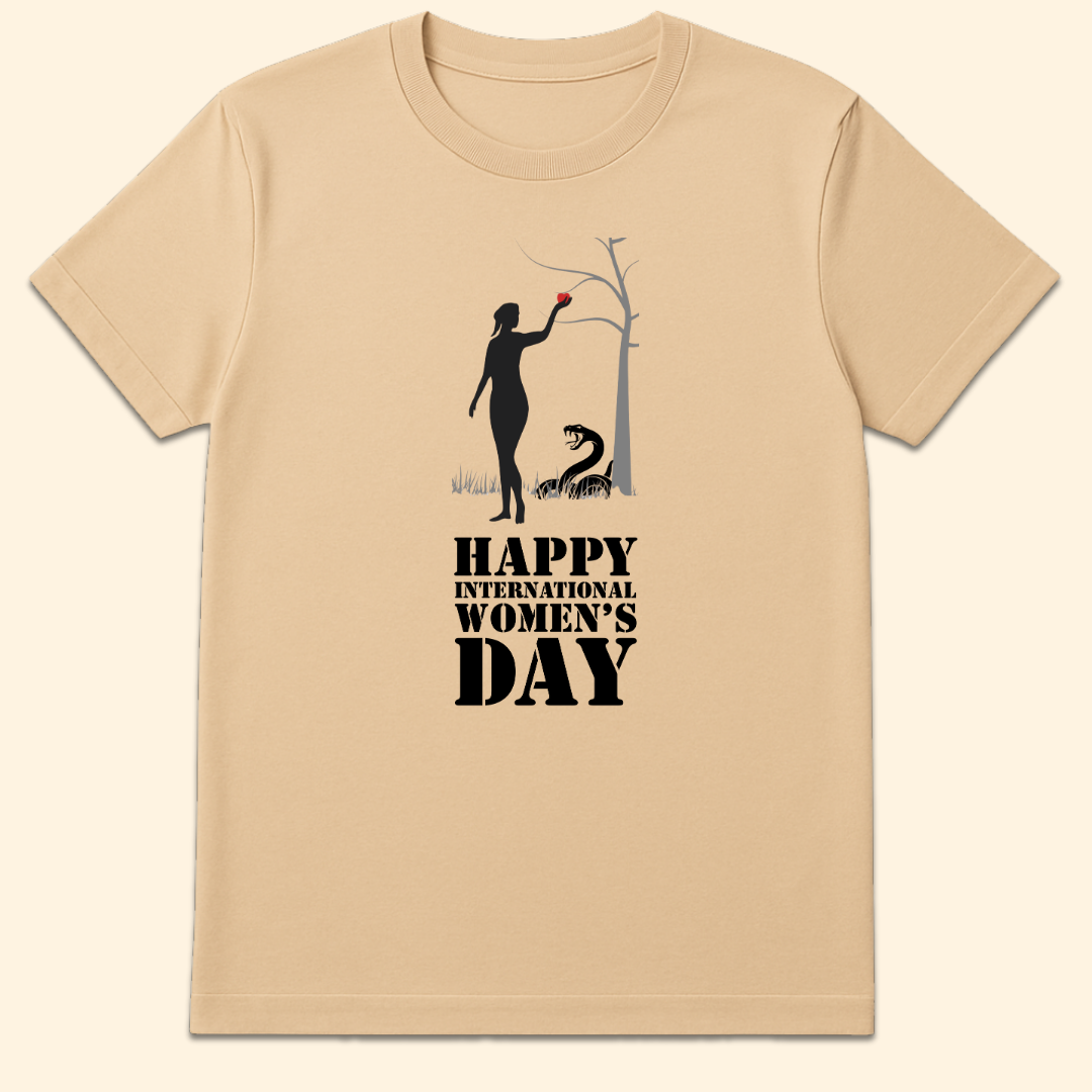 Happy International Women's Day T-Shirt Natural
