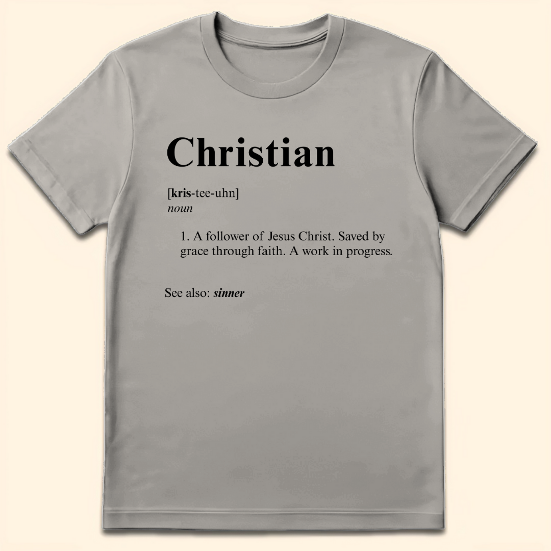 Christian Definition T-Shirt Ice Grey