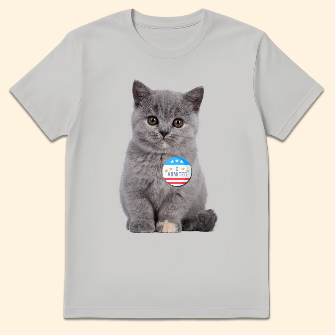 I Vomited T-Shirt Ice Grey