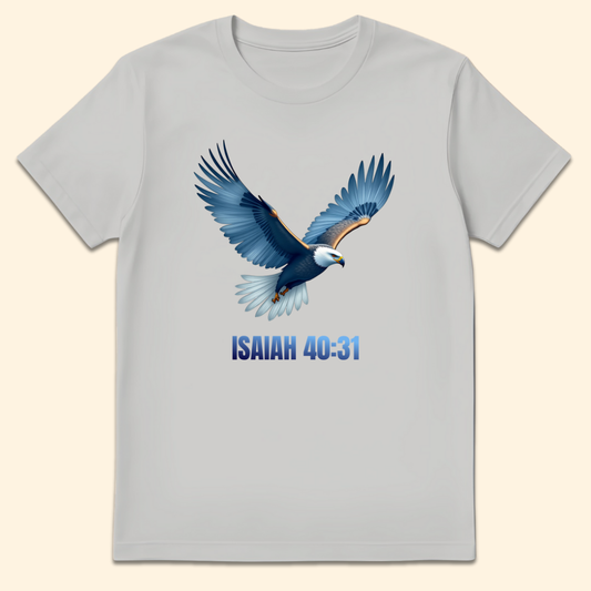 Wings Like Eagles T-Shirt Ice Grey