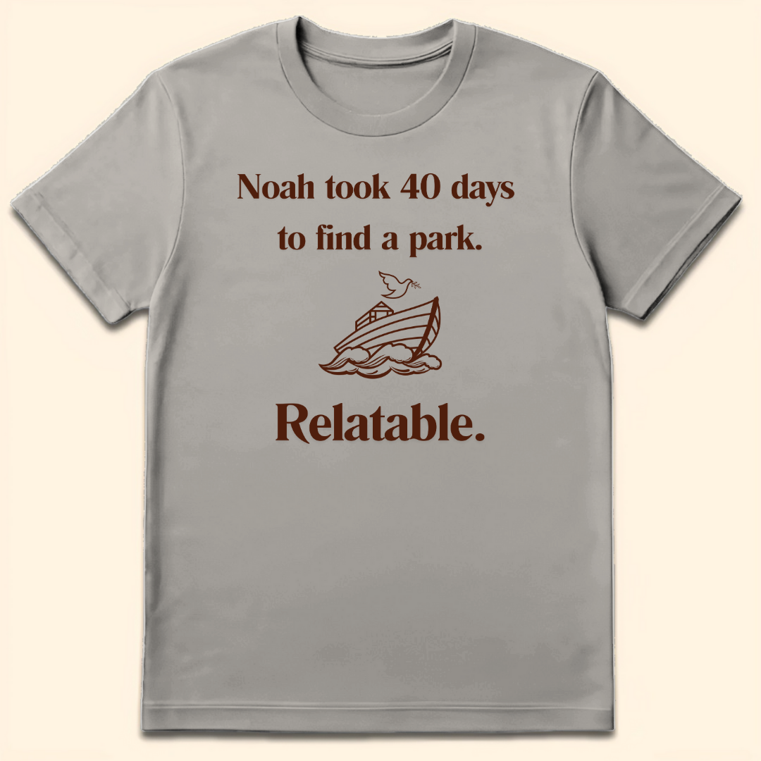 40 Days To Find A Park T-Shirt Ice Grey