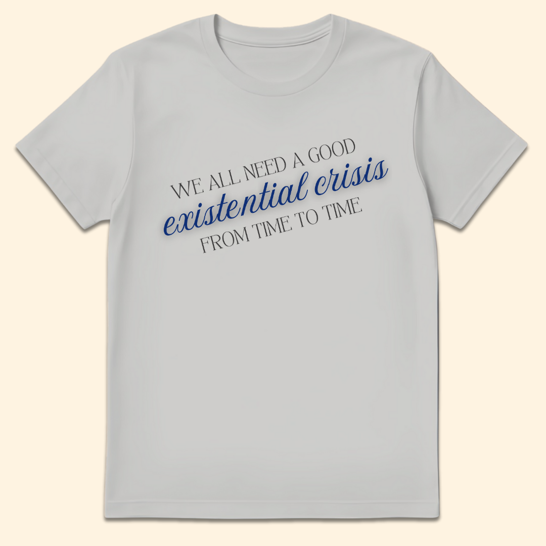 Existential Crisis T-Shirt Ice Grey