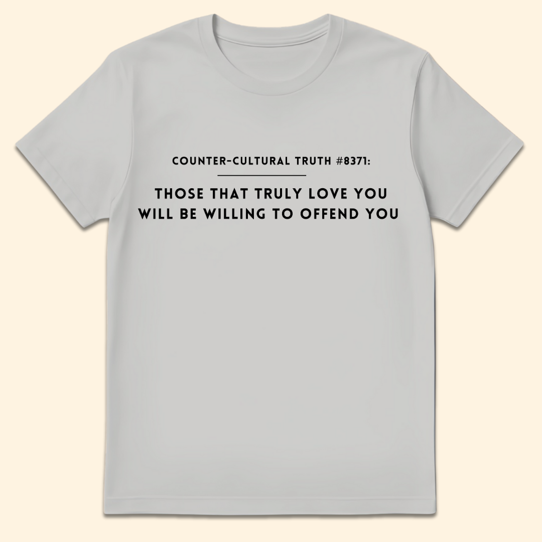 True Love Offends T-Shirt Ice Grey