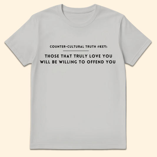 True Love Offends T-Shirt Ice Grey
