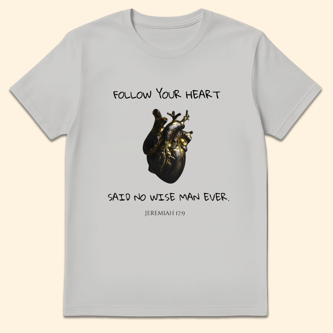 Black Heart T-Shirt Ice Grey