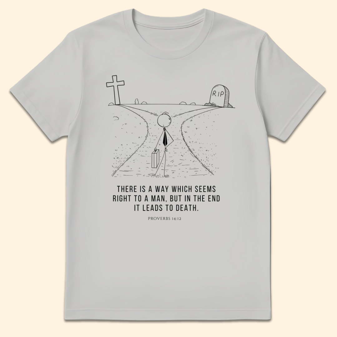 There Is A Way T-Shirt Ice Grey