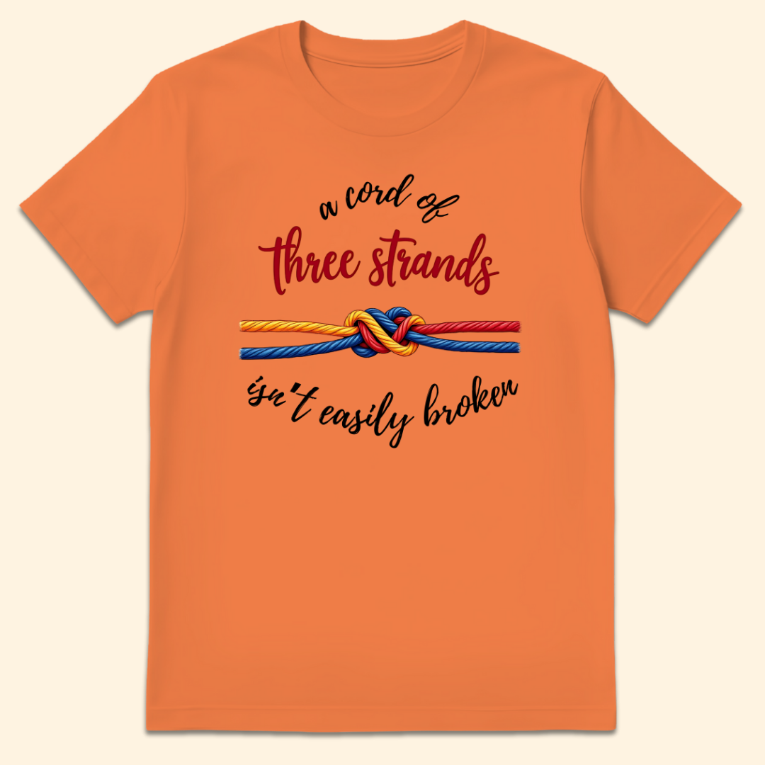 Cord of Three Strands T-Shirt Heather Orange