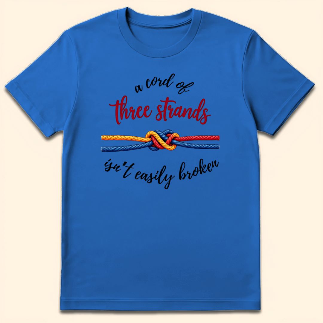Cord of Three Strands T-Shirt Heather Royal