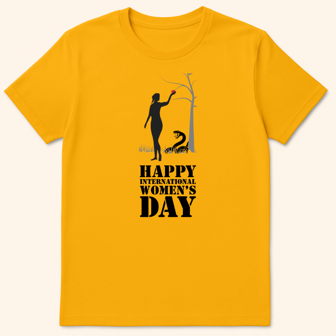 Happy International Women's Day T-Shirt Gold