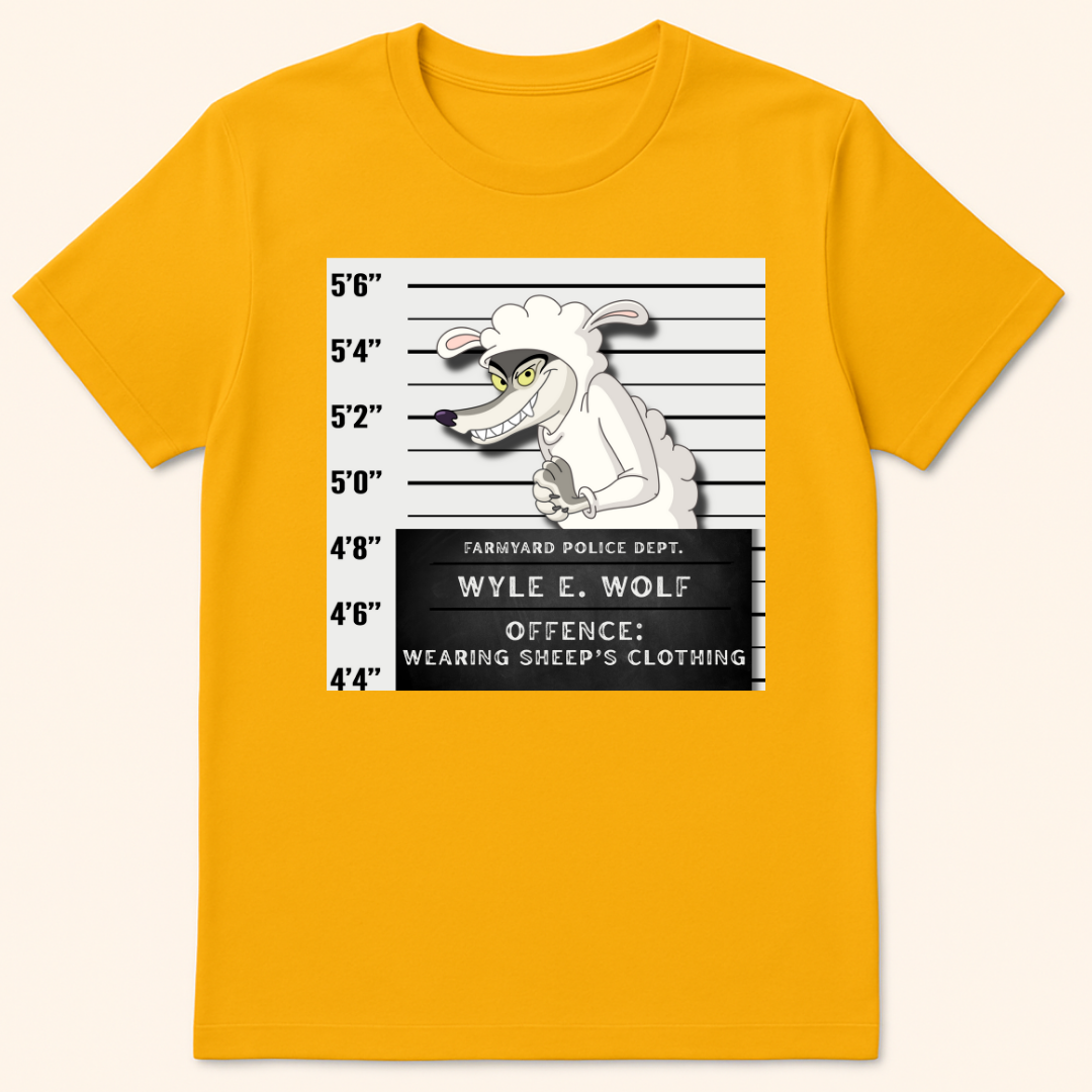 Wolf In Sheep's Clothing T-Shirt Gold