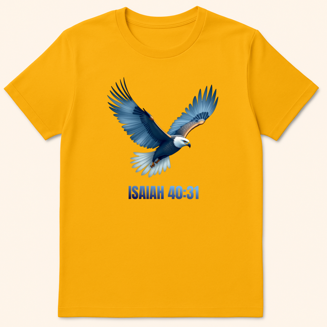 Wings Like Eagles T-Shirt Gold